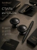 Мебельная ручка черная матовая 2 шт. StahlBuro (А304 BL) для шкафа, комода, полок, цинковый сплав; УТ-00000538